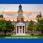 BU prsidential scholarship information guide